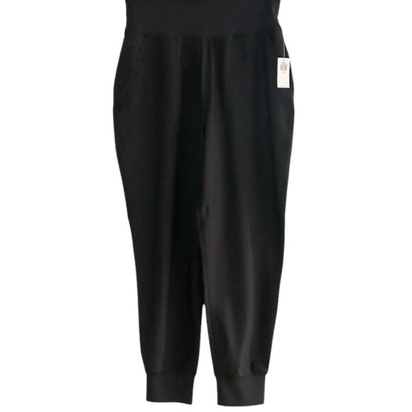 Old Navy Black High-Waisted PowerSoft Pocket Joggers Size Medium New with tags - Picture 2 of 12